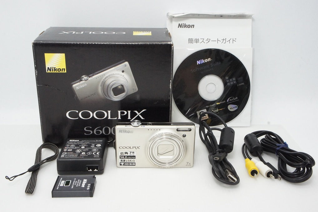 Nikon ニコン COOLPIX S6000 コンパクトデジタルカメラ シャンパンシルバー 元箱付 260319u