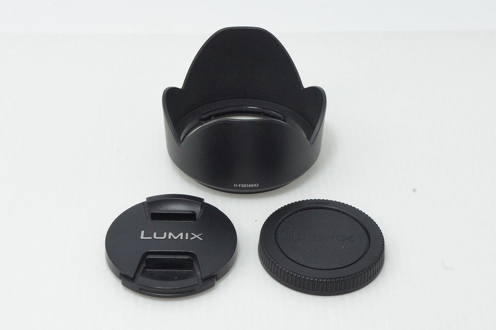 良品 Panasonic LUMIX G VARIO 14-42mm F3.5-5.6 ASPH. MEGA O.I.S H-FS014042 マイクロフォーサーズ フード付 260527q