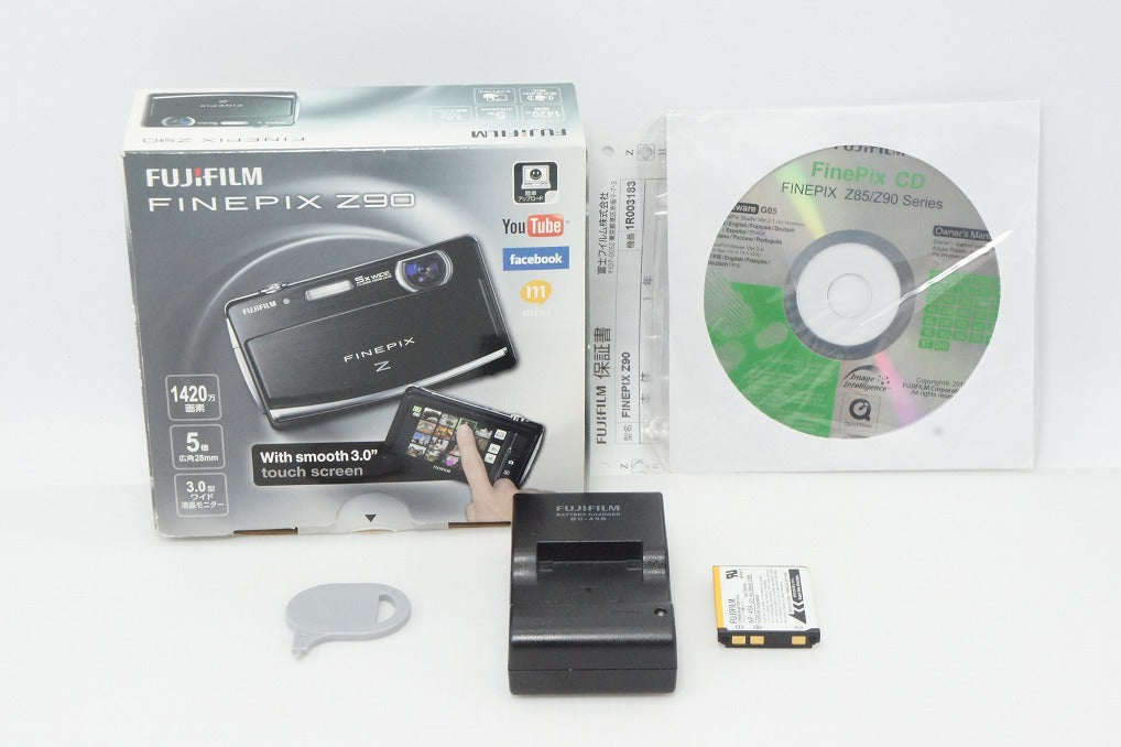 FUJIFILM FinePix Z90 Compact Digital Camera Black with Original Box 260319w