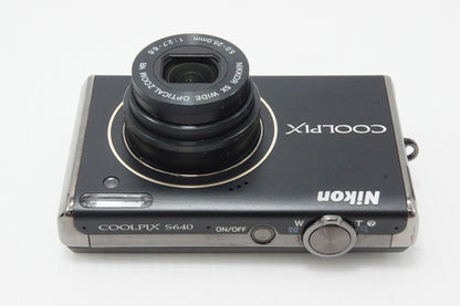 良品 Nikon ニコン COOLPIX S640 コンパクトデジタルカメラ ディープブラック 260527bl