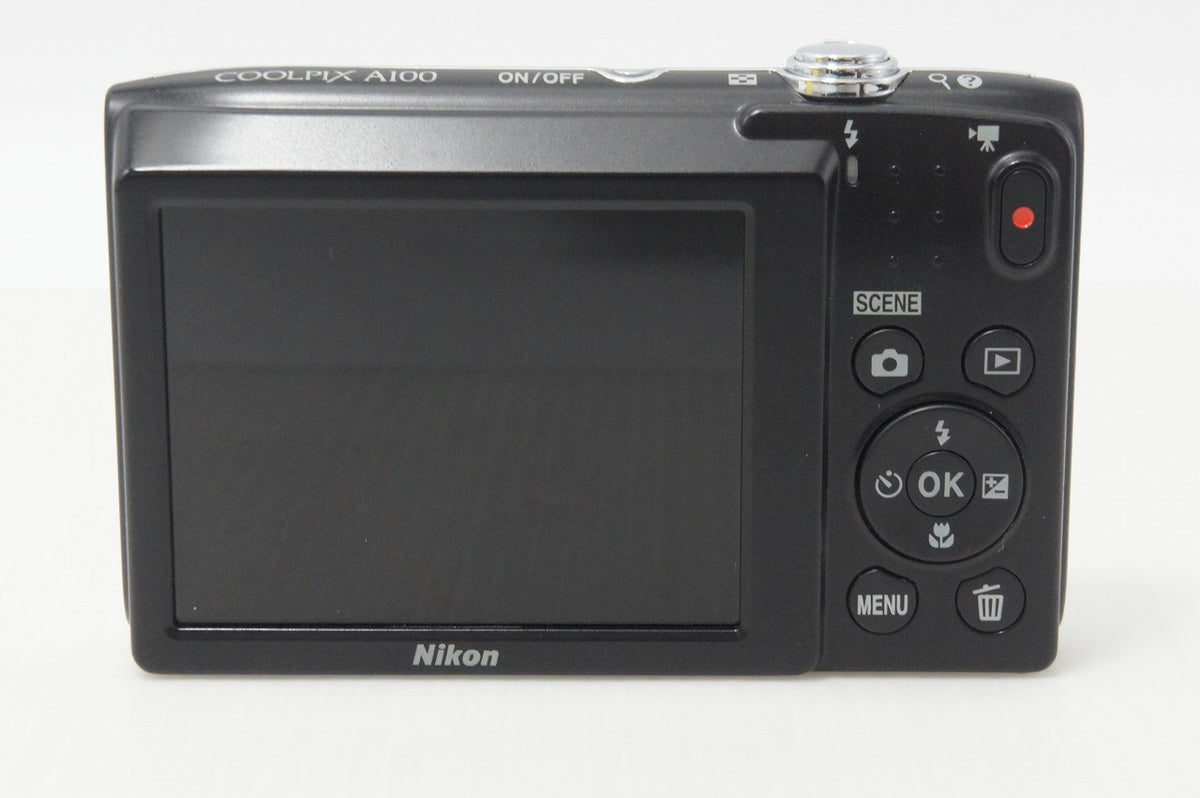 美品 Nikon ニコン COOLPIX A100 コンパクトデジタルカメラ シルバー 元箱付 260909w