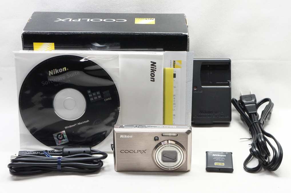 良品 Nikon ニコン COOLPIX S600 コンパクトデジタルカメラ ピンクゴールド 元箱付 250613i