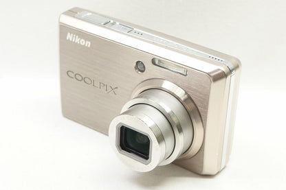 良品 Nikon ニコン COOLPIX S600 コンパクトデジタルカメラ ピンクゴールド 元箱付 250613i