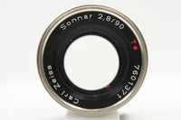 美品 CONTAX コンタックス Carl Zeiss Sonnar T* 90mm F2.8 G用 レンジファインダー AF 240313a