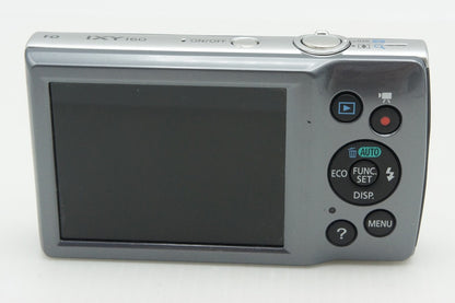 美品 Canon キヤノン IXY 160 コンパクトデジタルカメラ シルバー 元箱付 260221t