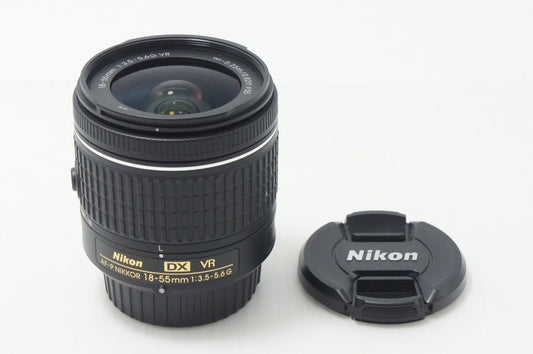 美品 Nikon ニコン AF-P DX NIKKOR 18-55mm F3.5-5.6G VR APS-C ズームレンズ 260911k