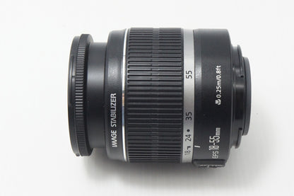 良品 Canon キヤノン EF-S 18-55mm F3.5-5.6 IS APS-C ズームレンズ 260909ah