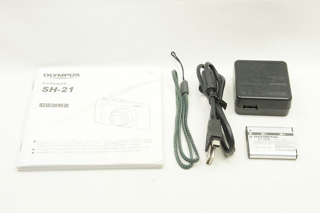 美品 OLYMPUS オリンパス STYLUS SH-21 コンパクトデジタルカメラ レッド 250614c
