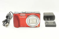 美品 Panasonic パナソニック LUMIX DMC TZ30 コンパクトデジタルカメラ レッド 250104f