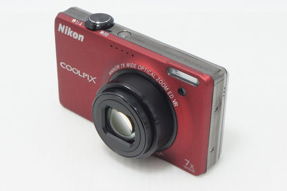 良品 Nikon ニコン COOLPIX S6000 コンパクトデジタルカメラ フラッシュレッド 元箱付 260910p