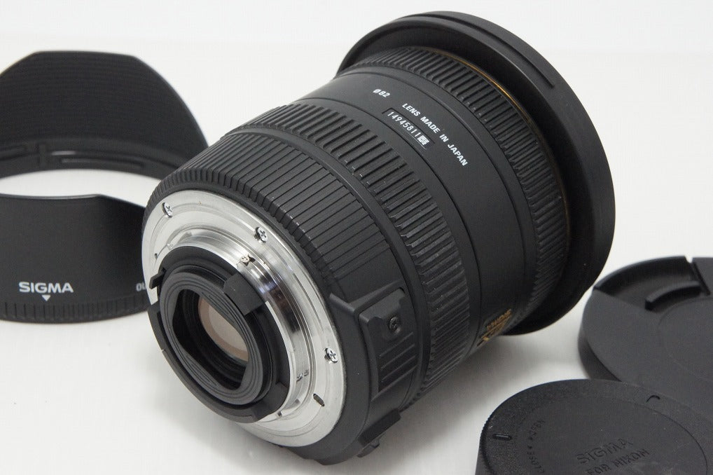 美品 SIGMA シグマ 10-20mm F3.5 EX DC HSM Nikon ニコン Fマウント APS-C ズームレンズ フード 元箱付 260529c