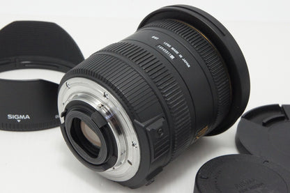 美品 SIGMA シグマ 10-20mm F3.5 EX DC HSM Nikon ニコン Fマウント APS-C ズームレンズ フード 元箱付 260529c