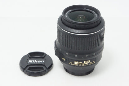 美品 Nikon ニコン AF-S DX NIKKOR 18-55mm F3.5-5.6G VR APS-C ズームレンズ 260910s