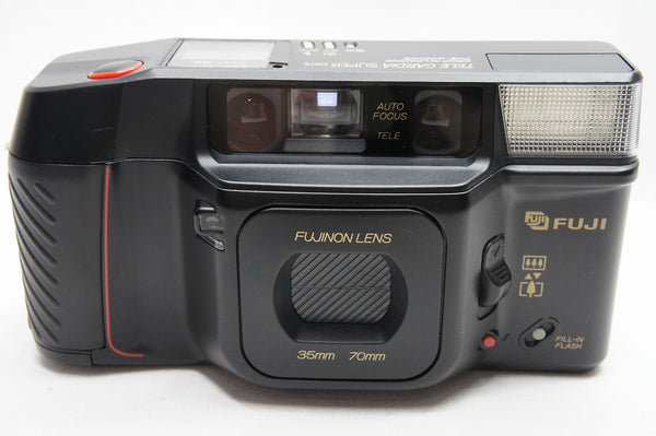 FUJIFILM フジフイルム TELE CARDIA SUPER DATE ブラック 35mmコンパクトフィルムカメラ 230215o