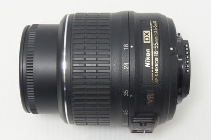 美品 Nikon ニコン AF-S DX NIKKOR 18-55mm F3.5-5.6G VR APS-C ズームレンズ 260910s