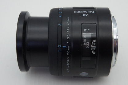 美品 MINOLTA ミノルタ AF 50mm F3.5 MACRO SONY ソニー αマウント 単焦点レンズ 251217o