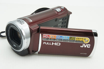 良品 JVC ケンウッド Everio GZ-E265 デジタルビデオカメラ レッド 元箱付 260221w