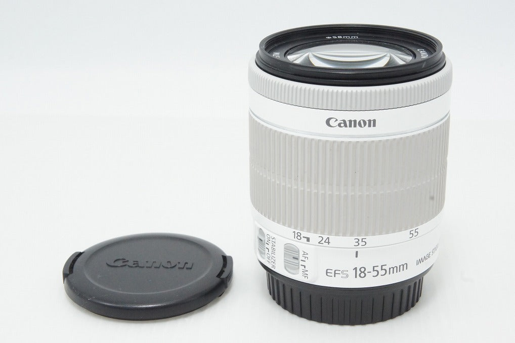 Canon キヤノン EF-S 18-55mm F3.5-5.6 IS STM APS-C ズームレンズ ホワイト 260527bo