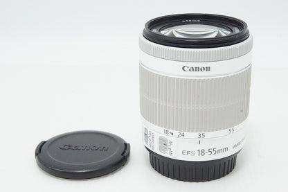 Canon キヤノン EF-S 18-55mm F3.5-5.6 IS STM APS-C ズームレンズ ホワイト 260527bo