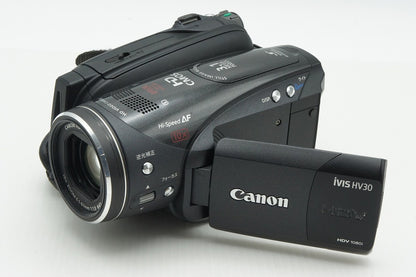 良品 Canon キヤノン iVIS HV30 デジタルビデオカメラ ブラック 260218i