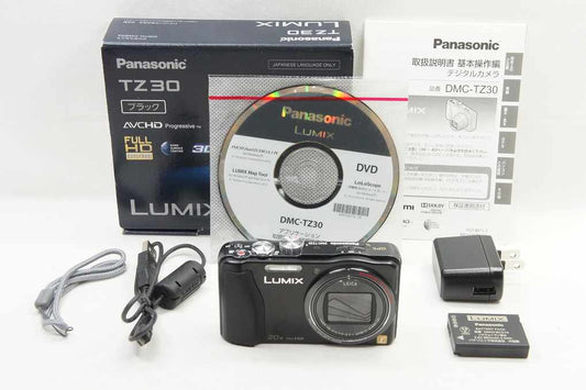 訳あり品 Panasonic パナソニック LUMIX DMC TZ30 コンパクトデジタルカメラ ブラック 元箱付 250610c