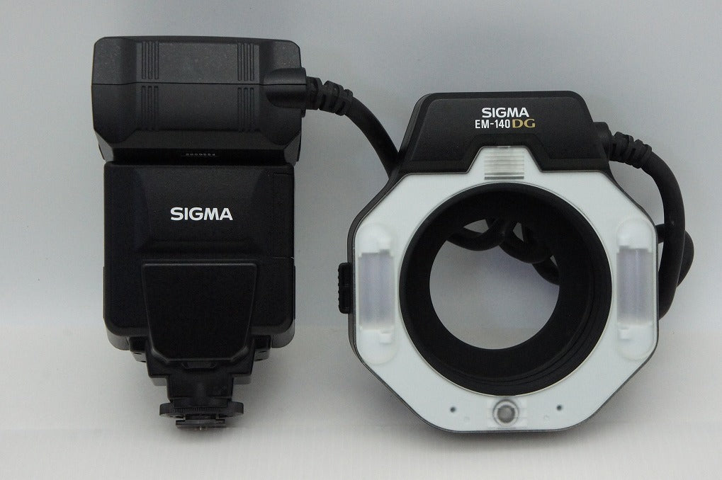 良品 SIGMA シグマ ELECTRONIC FLASH MACRO EM-140 DG EO-ETTL II Canon用 キヤノン 251217h