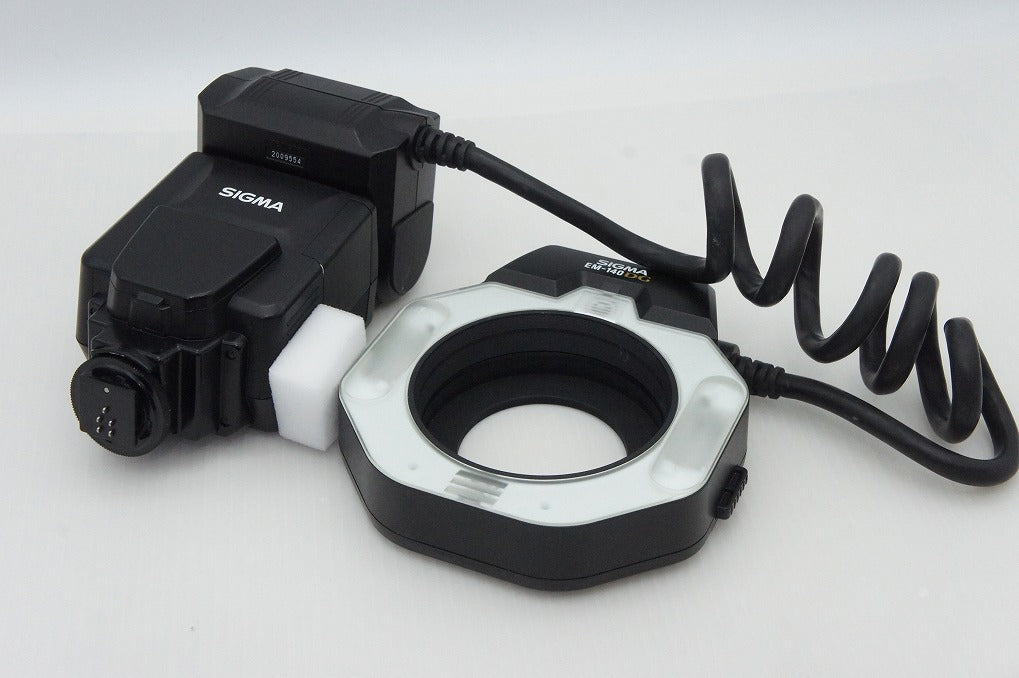 良品 SIGMA シグマ ELECTRONIC FLASH MACRO EM-140 DG EO-ETTL II Canon用 キヤノン 251217h