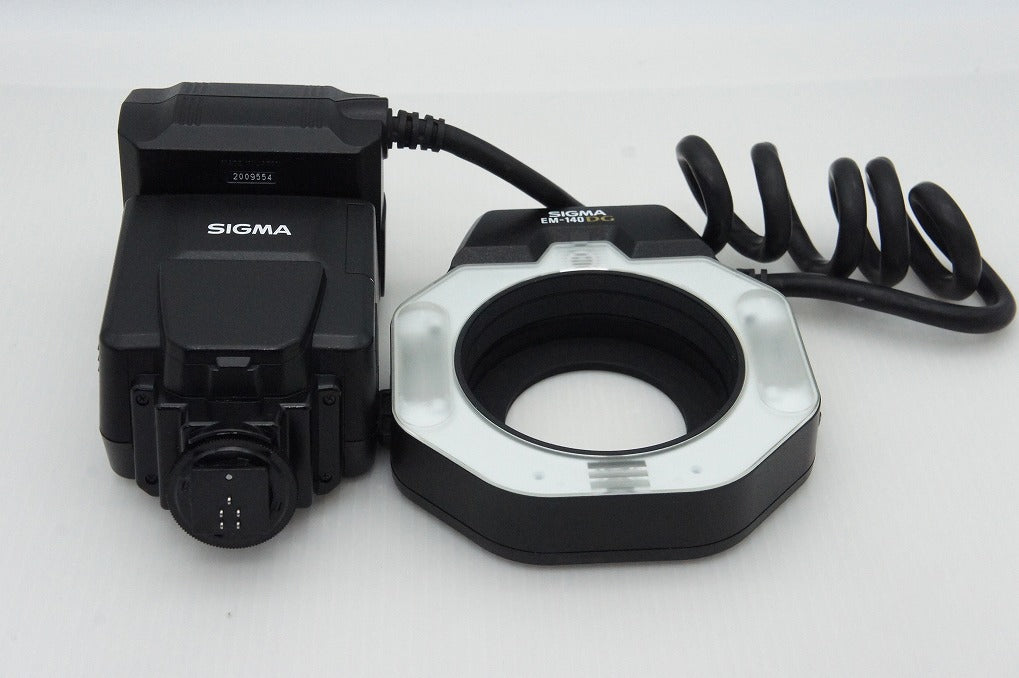 良品 SIGMA シグマ ELECTRONIC FLASH MACRO EM-140 DG EO-ETTL II Canon用 キヤノン 251217h
