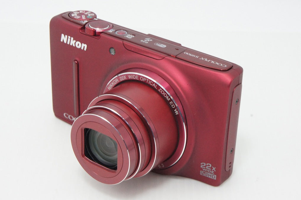 良品 Nikon ニコン COOLPIX S9500 コンパクトデジタルカメラ ヴェルヴェットレッド 260401c
