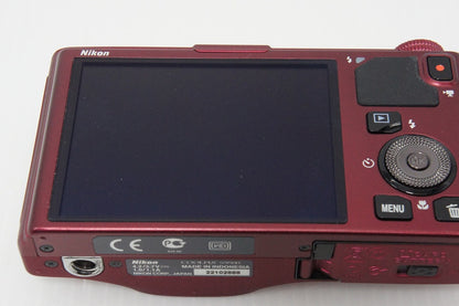 良品 Nikon ニコン COOLPIX S9500 コンパクトデジタルカメラ ヴェルヴェットレッド 260401c