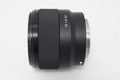 良品 SONY ソニー FE 50mm F1.8 SEL50F18F Eマウント 単焦点レンズ フルサイズ フード付 260527ak