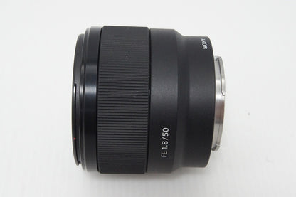 良品 SONY ソニー FE 50mm F1.8 SEL50F18F Eマウント 単焦点レンズ フルサイズ フード付 260527ak