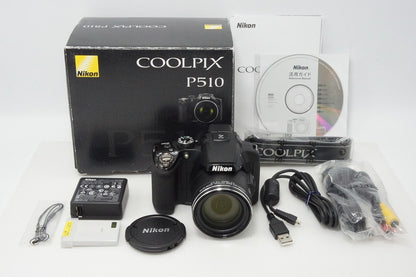 美品 Nikon ニコン COOLPIX P510 デジタルカメラ ブラック付 元箱 260401a