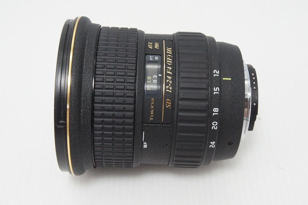 美品 Tokina トキナー AT-X PRO DX 12-24mm F4 ASPHERICAL IF Nikon Fマウント APS-C ズームレンズ フード付 260528o