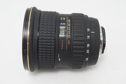美品 Tokina トキナー AT-X PRO DX 12-24mm F4 ASPHERICAL IF Nikon Fマウント APS-C ズームレンズ フード付 260528o