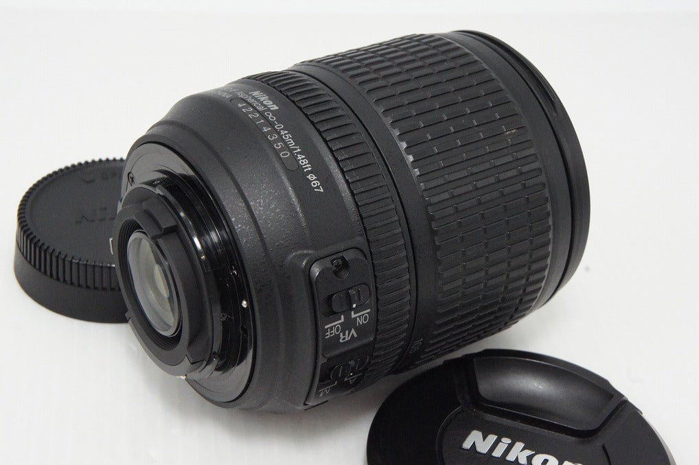 美品 Nikon ニコン AF-S DX NIKKOR 18-105mm F3.5-5.6G ED VR APS-C ズームレンズ フード付 260529a