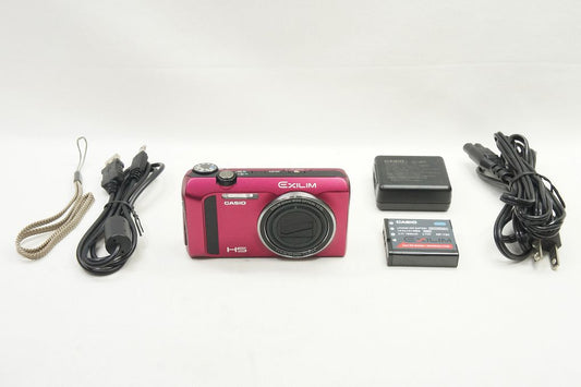 美品 CASIO カシオ EXILIM EX-ZR410 コンパクトデジタルカメラ ピンク 250610a