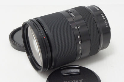 美品 SONY ソニー E 18-200mm F3.5-6.3 OSS LE SEL18200LE Eマウント APS-C ズームレンズ フード 元箱付 260527cb