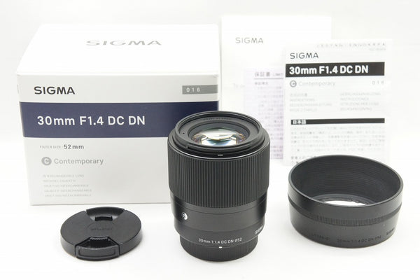 美品 SIGMA シグマ Contemporary 30mm F1.4 DC DN マイクロフォーサーズ 単焦点レンズ 元箱付 240706k