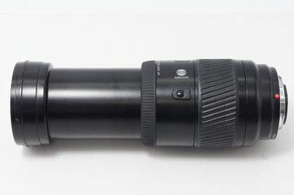良品 MINOLTA AF APO TELE ZOOM 100-400mm F4.5-6.7 SONY αマウント フルサイズ ズームレンズ フード付 260602b