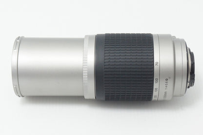 美品 Nikon ニコン AF ZOOM NIKKOR 70-300mm F4-5.6G ズームレンズ シルバー Fマウント フルサイズ フード付 260602c