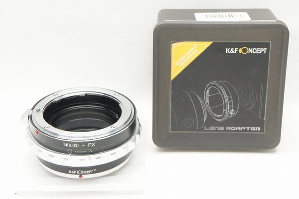 美品 K＆F Concept マウントアダプター KF-NGX（Nikon Fマウントレンズ - 富士フィルムX ボディ） MF専用 230802q