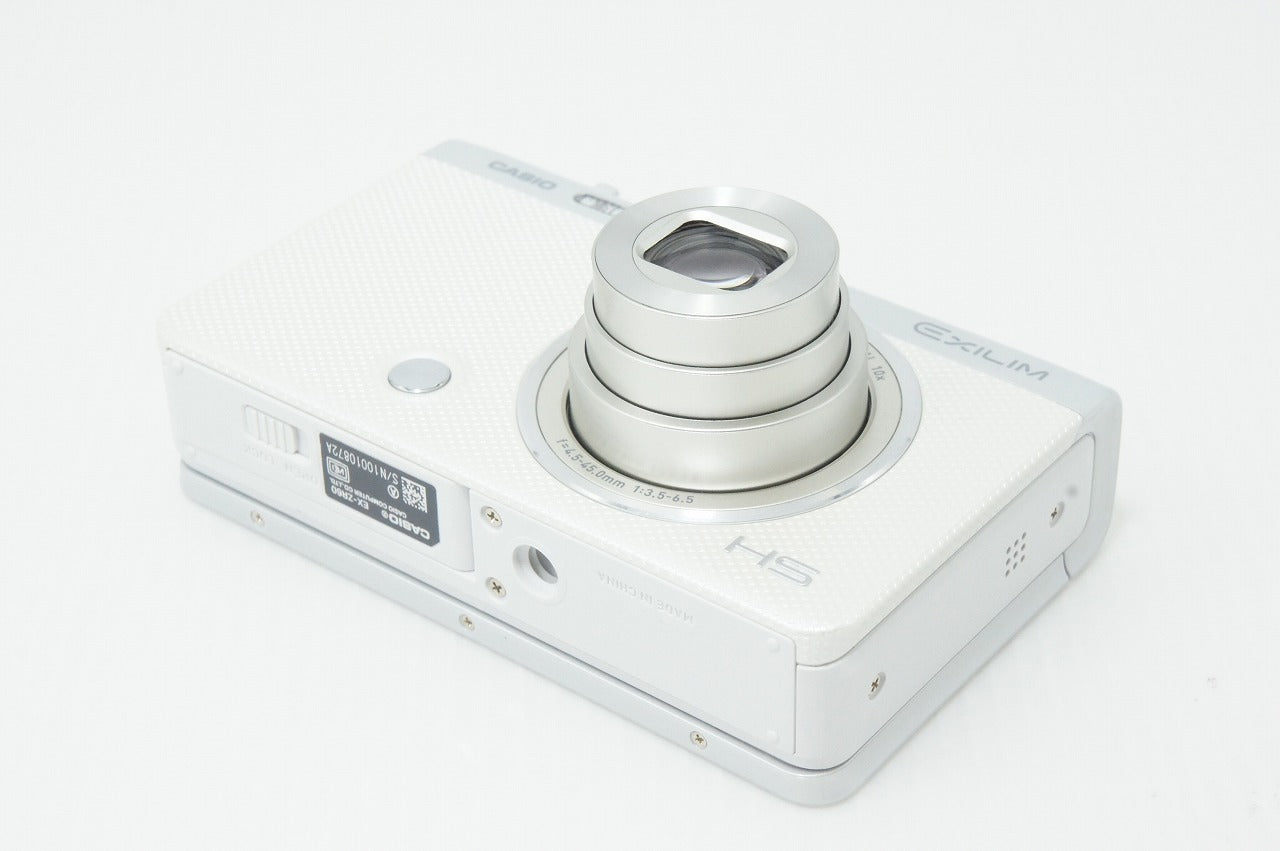 美品 CASIO カシオ EXILIM EX-ZR60 コンパクトデジタルカメラ ホワイト 260403h