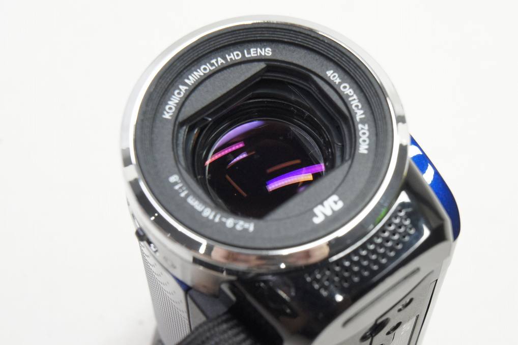 訳あり品 JVC ケンウッド Everio GZ-E700 デジタルビデオカメラ ブルー 250615d