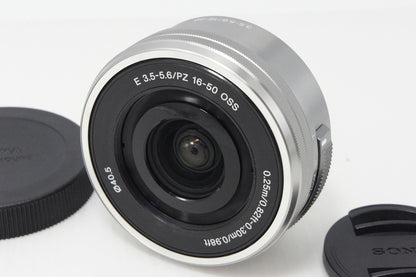 良品 SONY ソニー E PZ 16-50mm F3.5-5.6 OSS SELP1650 シルバー Eマウント APS-C ズームレンズ 260529g