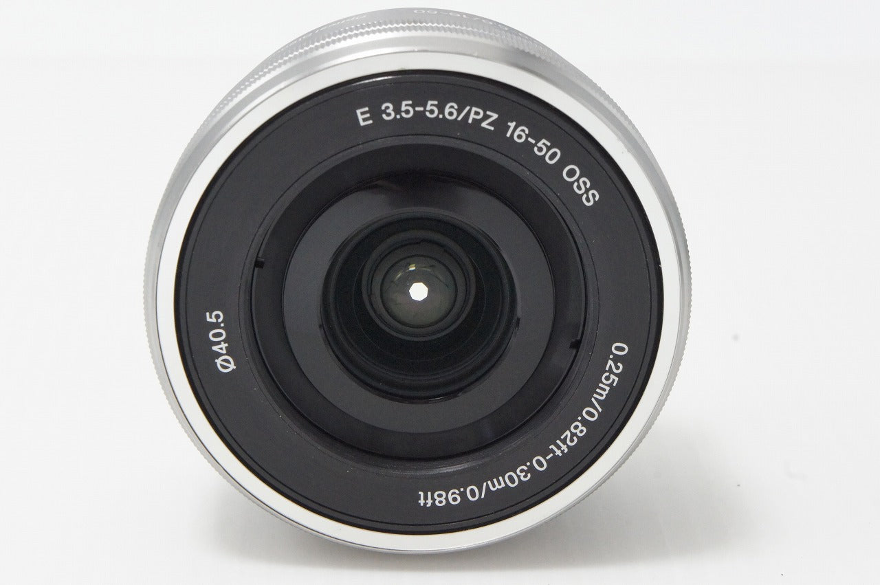 良品 SONY ソニー E PZ 16-50mm F3.5-5.6 OSS SELP1650 シルバー Eマウント APS-C ズームレンズ 260529g