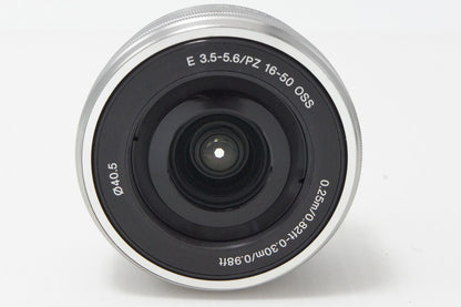 良品 SONY ソニー E PZ 16-50mm F3.5-5.6 OSS SELP1650 シルバー Eマウント APS-C ズームレンズ 260529g