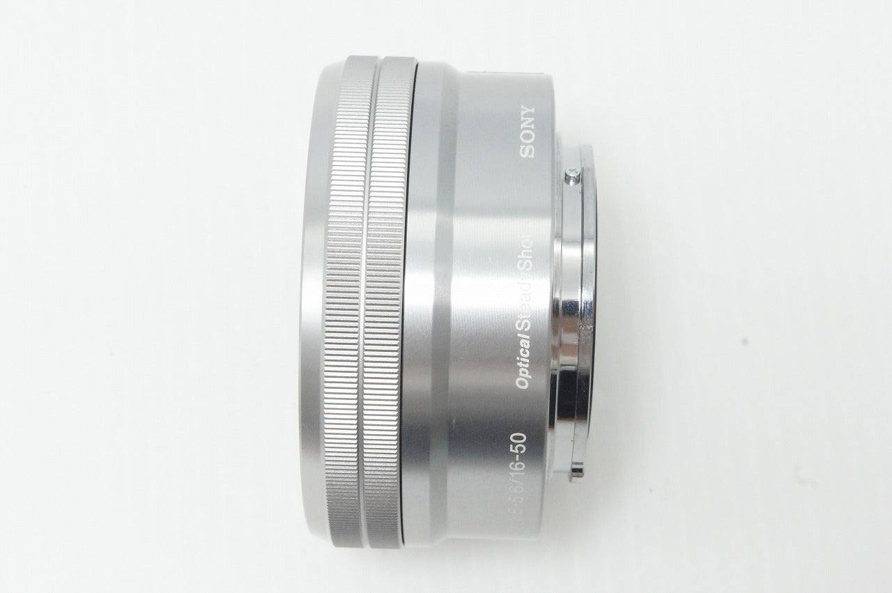 良品 SONY ソニー E PZ 16-50mm F3.5-5.6 OSS SELP1650 シルバー Eマウント APS-C ズームレンズ 260529g
