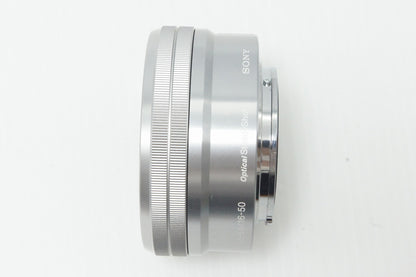 良品 SONY ソニー E PZ 16-50mm F3.5-5.6 OSS SELP1650 シルバー Eマウント APS-C ズームレンズ 260529g
