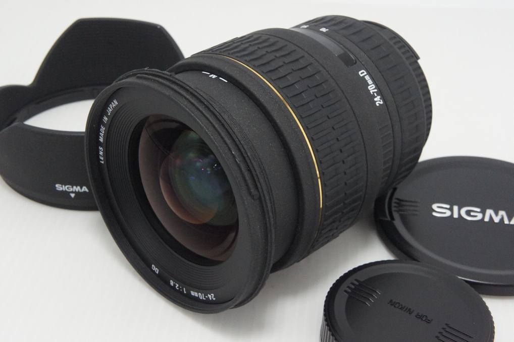 SIGMA シグマ 24-70mm D F2.8 EX DG ASPHERICAL Nikon ニコン Fマウント フルサイズ ズームレンズ フード付 260916g